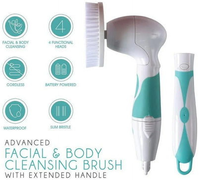 4in1 Pulizia Corpo Completa™ — Spazzola Elettrica Viso e Corpo
