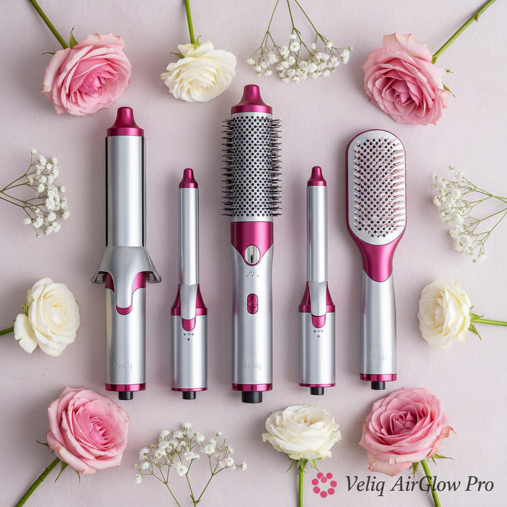 Veliq AirGlow Pro™ | Styler Capelli 5-in-1 Professionale